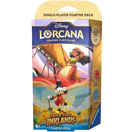 Moana & Scrooge McDuck (Ruby/Sapphire) - Into the Inklands Star deck - Disney Lorcana